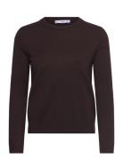 Wool-Blend Round-Neck Sweater Mango Brown