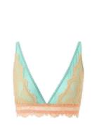 Lace Mesh Plunge Bralette Understatement Underwear Blue