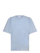 Slfpenelope 2/4 Ruffle Tee Selected Femme Blue