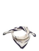 Big Wave Printed Silk Scarf Lexington Clothing Navy