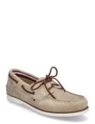 Th Boat Shoe Core Suede Tommy Hilfiger Beige