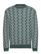 Jacquard Regular Fit Crewneck Scotch & Soda Green