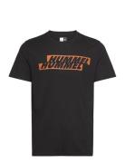 Hmlgraphic Displaced Logo Tee Hummel Black