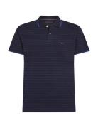 Oxford Stripe Reg Polo Tommy Hilfiger Navy