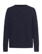 Wool Blend Stand Collar GANT Navy