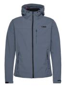 Hooded Soft Shell Trekker Jkt Superdry Sport Blue