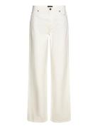 Mid-Waist Straight-Leg Jeans Lexington Clothing White