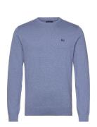 Cotton Crew Neck Sweater Lexington Clothing Blue