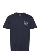 Subtle Logo Tee Lee Jeans Navy