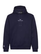 Logo Double-Knit Hoodie Polo Ralph Lauren Navy