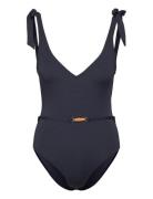 Sally V-Neck Swimsuit Malina Navy