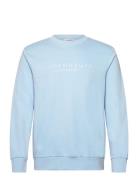 O-Neck Printed Sweat Lindbergh Blue