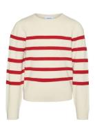 Vmsaba Plain Ls O-Nk Pullov Ga Girl Noos Vero Moda Girl Cream