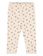 Printed Cotton Trousers Mango Cream