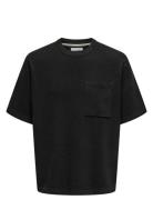 Onsgary Life Ovz 12 Ss Crew Knit ONLY & SONS Black