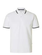 Slhslim-Atlas Sport Ss Polo Selected Homme White