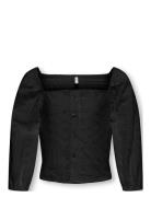 Kogpilea 3/4 Emb Anglaise Shirt Wvn Kids Only Black