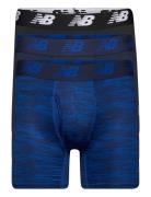 Mens Premium 6" Boxer Brief With Fly 3 Pack New Balance Blue