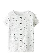 Nmfvemia Aop Ss Slim Top Name It White