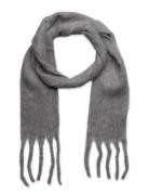 Scarf Big Fringe Skinny Lindex Grey