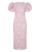 Jacquard Midi Dress ROTATE Birger Christensen Pink