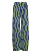 Multicolour Waves Printed Pants Bobo Choses Green