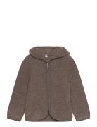 Jacket Ears Wool Fleece Huttelihut Brown