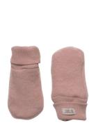 Mittens Wool Fleece 2-Layer Huttelihut Pink