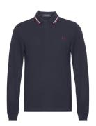 Ls Twin Tipped Shirt Fred Perry Navy