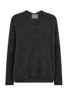 Mmthora V-Neck Knit MOS MOSH Black