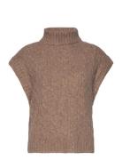 Fresnoll Knit Vest Sl Lollys Laundry Brown