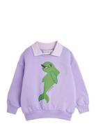 Dolphin Sp Collar Sweatshirt Mini Rodini Purple