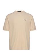 Ribbed Raglan S T-Shirt Fred Perry Cream