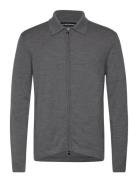 Kaleb Merino Zip Cardigan J. Lindeberg Grey