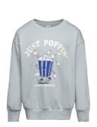 Sweater Popcorn Placement Lindex Blue