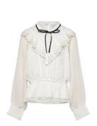 Blouse White With Bow Lindex White