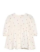 Dress Woven W Hearts Lindex White