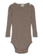 Baby Pointelle Body FUB Brown