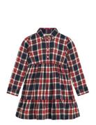 Checked Flannel Bd Shirt Dress GANT Navy