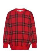 Check Aop Sweatshirt Mini Rodini Red