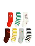 Mini Rodini Society 7-Pack Socks Mini Rodini Patterned