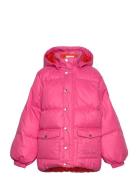 Heavy Hooded Puffer Jacket Mini Rodini Pink