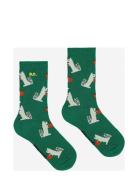 Hungry Squirrel All Over Long Socks Bobo Choses Green