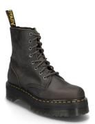 Jadon Burnished Waxy Pull Up Wp Dr. Martens Black