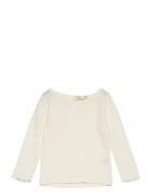 Pointelle Junior Ls Tee Copenhagen Colors Cream