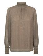 Mmximena Glam Ls Blouse MOS MOSH Beige