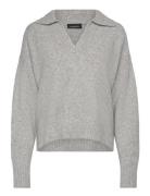 Soft Knit Polo Sweater Monki Grey