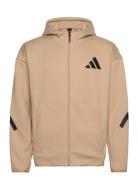 Z.n.e. Full Zip Adidas Sportswear Beige