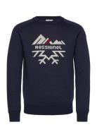 Jacquard Crew Neck ROSSIGNOL Navy