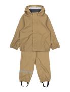 Pu Rain W. Susp. Recycled Mikk-line Beige